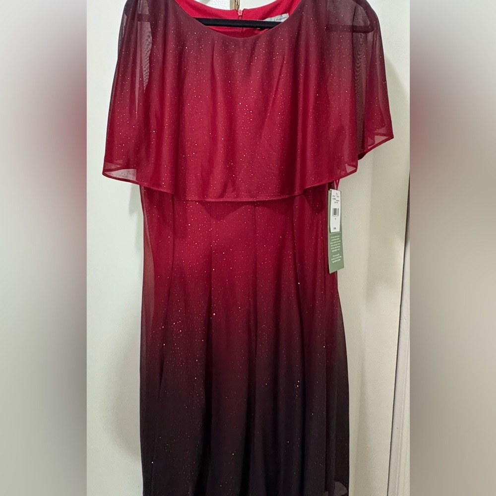 Elegant Red and Black Women's Dress​
